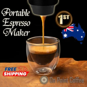 Coffee Camping Portable Espresso Maker: Use your own beans or pods - Picture 1 of 3