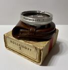 Vintage Rollei Rolleisoft 1 Bay 1 Filter Leather Case & Box Germany R1