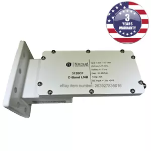 Nuevo Norsat LNB 3120CF banda C PLL LNB 3.625 - 4.2 GHz ±5 kHz L.O. Estabilidad - Imagen 1 de 4