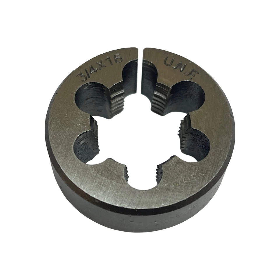 3/4" X UNF THREADING DIE ROUND DIE CARBON STEEL 3/4 X 16 UNF  RDGTOOLS - Image 1 of 1