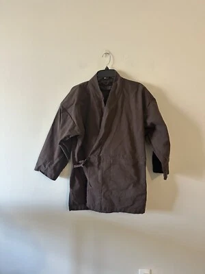 Ropa de meditación Still Sitting abrigo samue de peso medio marrón chaqueta S Foto 1 de 4