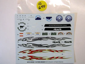 Revell 1:25 Scale Decal Sheet '80 Ford Bronco # 85721400320 as Pictured - Bild 1 von 3