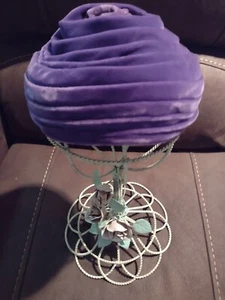 Schöner lila Millbrae Hut Vintage - Bild 1 von 9