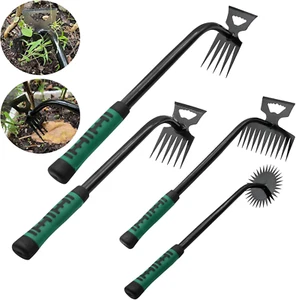 4 Pack Uprooting Weed Pulling Tools,Garden Hand Weeder Tools, Manual Multifuncti - Picture 1 of 12