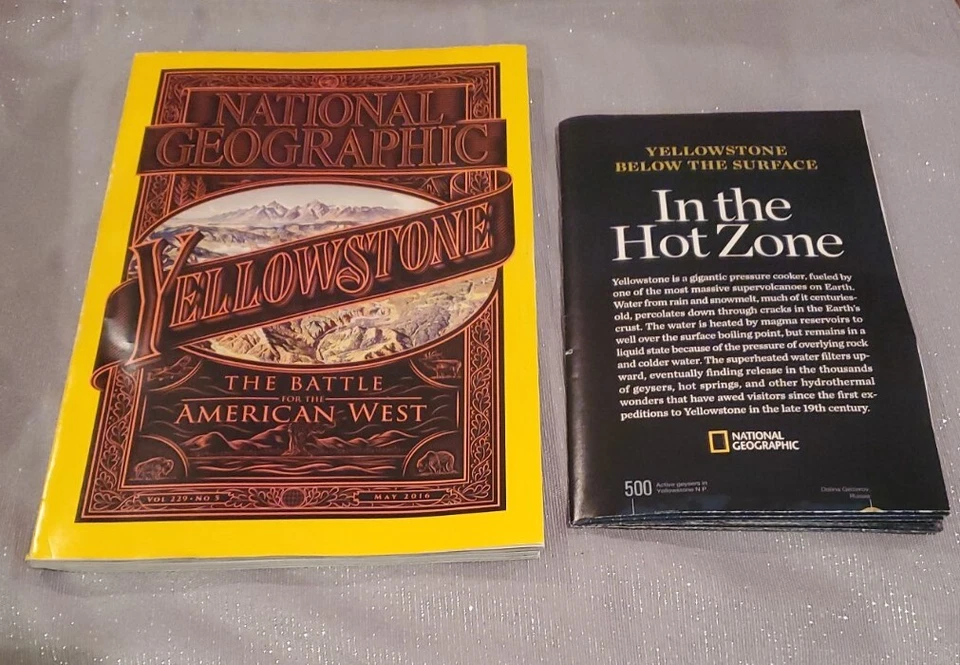 National Geographic Magazine, YELLOWSTONE, May 2016 with special map - Image 1 of 1