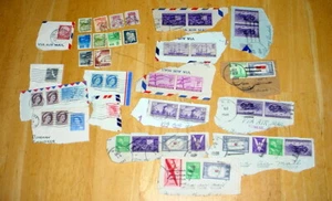 45 alte 40er Jahre Luftpost Briefmarken USA Kanada Deutschland China Hongkong - Bild 1 von 7