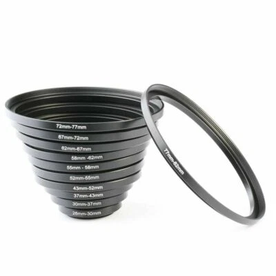 K&F Concept 11pcs Metal Stepping Up Rings Set For Canon Nikon DSLR Cameras Lens - Image 1 of 4