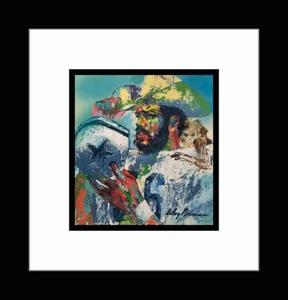 LEROY NEIMAN 'Hollywood Henderson' - Custom Matted & Framed Art Print - Picture 1 of 1