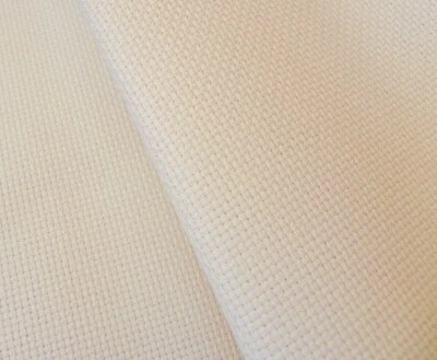 Ivory / Cream 14 Count Zweigart Aida cross stitch fabric - various size options