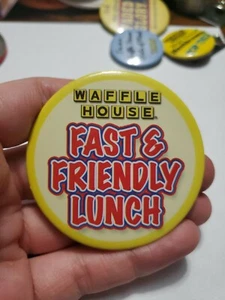 Vintage Waffelhaus Anstecknadel - Bild 1 von 4