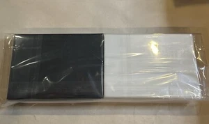 120 60x2 Japanese Sized Matte Card Sleeves Black White Yugioh Cardfight Vanguard - Picture 1 of 1