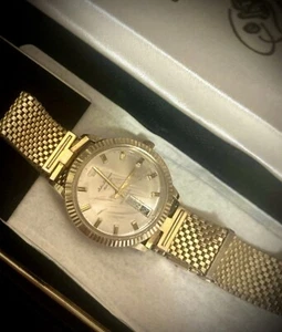 #1403 Vintage JULES JURGENSEN 10K Solid Gold Retro 1960's Swiss Superb Watch - Picture 1 of 21