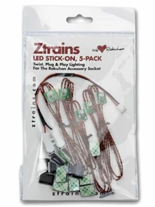 Rokuhan Ztrains LED Stick-On Confezione da 5 Bianco Caldo ZTR-220 - Foto 1 di 1