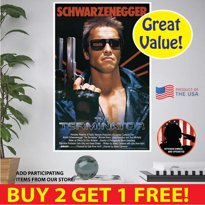 BENBEN HOME & LIFESTYLE The Terminator 84 US POSTER MULTI. FORMATS PAPER CANVAS VINYL POSTCARD STICKER