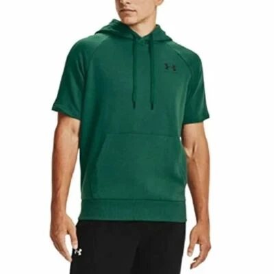 Sudadera con capucha Under Armour para hombre UA Rival polar manga corta pequeña verde 1357450-386 Foto 1 de 2