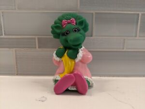 Vintage Barney the Dinosaur Baby Bop Rubber Squeaker Toy 1993 Playskool