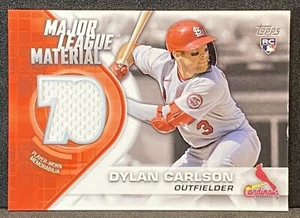 2021 Topps Dylan Carlson Rookie Major League Material Jersey RC #MLM-DC - Picture 1 of 2