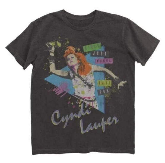 Cyndi Lauper Girls Just Wanna Have Fun Vintage 80s music Basic T shirt - Image 1 of 1