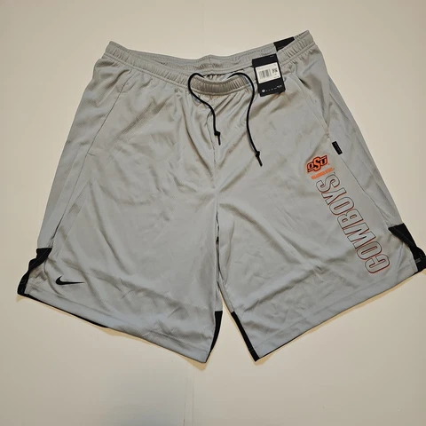 NWT Oklahoma State University OSU Cowboys Gray Nike Dri-Fit Shorts XXL New W/Tag Cover