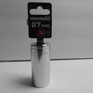 Powerbuilt 1/2 Inch Drive x 27 MM 6 Point Deep Socket - 640841 - Picture 1 of 6
