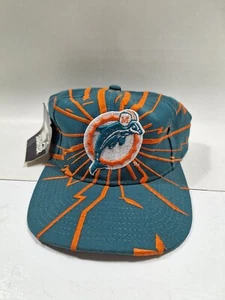 Vintage 90’s Starter Miami Dolphins Shatter Shock Wave SnapBack Hat NWT NEW NOS - Bild 1 von 5