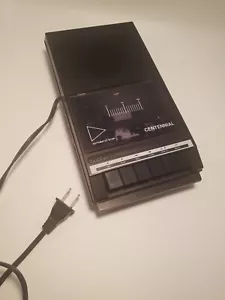 Vtg Centennial Deluxe Cassette Recorder PR-86A AC117V/DC6V w/Auto Stop Black - Picture 1 of 7