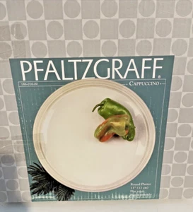 NEW Round Pfaltzgraff Cappuccino 13" Chop Plate/Round Serving Platter dish Large - Picture 1 of 20