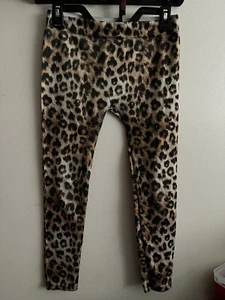 Girls Leopard Print Stretch Pants  - Picture 1 of 2
