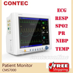New ICU vital signs 6 parameters Patient Monitor ECG NIBP Spo2 PR TEMP RESP - Picture 1 of 12
