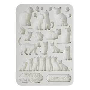 Molde de silicona "Orchids and Cats - Cats" - Imagen 1 de 2