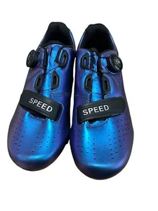 New Speed Iridescent Purple & Blue Cycling Bike Shoes Size EU 40 Never Used - Picture 1 of 6