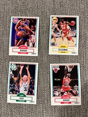 1990-91 Fleer Basketball Complete Set #1-198 Michael Jordan Larry Bird NBA NM - Image 1 of 3