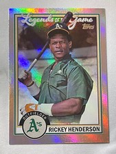 2023 Topps Series 2 Legends of the Game Rickey Henderson #LG-12 HOF Baseball MLB