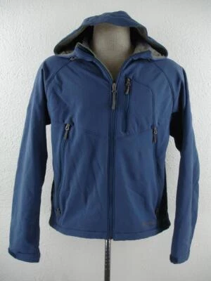 Men's S MARMOT M3 Rom Blue Full Zip Softshell Stretch Hoodie Jacket Windstopper - Image 1 of 4