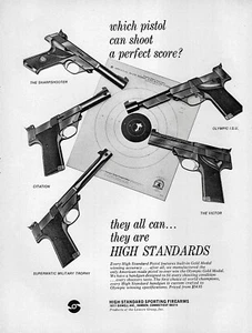 1972 Hi-Standard Supermatic Olympic Citation Victor Pistol Original Print Ad - Picture 1 of 1