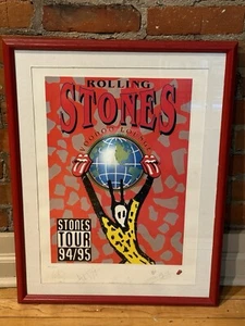 The Rolling Stone VOODOO LOUNGE WORLD TOUR Limited Ed. Litho, 827/5000 Signed - Picture 1 of 12