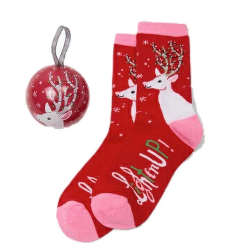 Calcetines iluminados rojos casa azul pequeña Hatley para damas BA7LIGH011 Foto 1 de 1