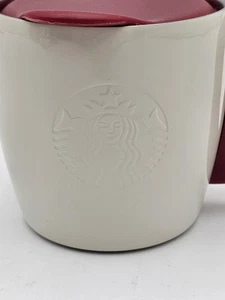 Starbucks Coffee 2015 Ceramic Stainless Steel Travel Mug Cup Tumbler 12oz White - Picture 1 of 6