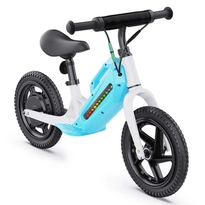 Bicicleta de Equilibrio Eléctrica para Niños de 3-8 Años Moto de Suciedad Bicicleta de 12"" de Alto Velocidad Niño Foto 1 de 4