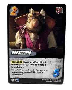 Reprimand 181/186 Teenage Mutant Ninja Turtles TCG UniVersus UC - Picture 1 of 2