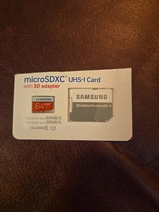 Samsung Memory microSDXC UHS-I Card, EVo Plus 64 GB New -READ - Picture 1 of 2