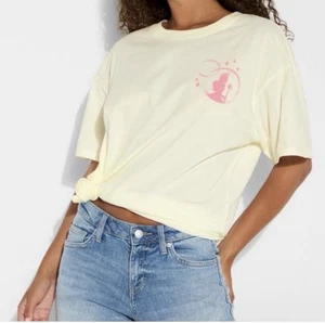 Damen-T-Shirt Large Wicked Glinda "Her Goodness" Grafik cremefarben 23Wx29L - Bild 1 von 4