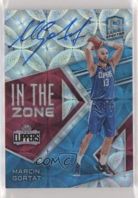 2018 Panini Spectra In the Zone Neon Blue Prizm /60 Marcin Gortat #IZ-MCT Auto - Image 1 of 2