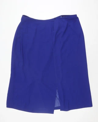 Windsmoor Women's Blue Straight Skirt Size 12 - Image 1 of 4