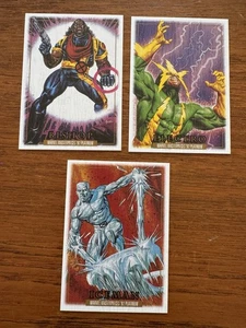 2024 Marvel Masterpieces 92 Platinum Wood Parallel Lot Of 3 1:72 Rare Bishop - Picture 1 of 6