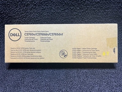 Cartucho de tóner amarillo original Dell C3760N C3760DN MD8G4 OEM Foto 1 de 4