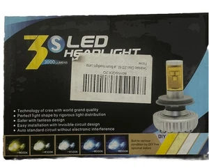 H4-3S Motorcycle LED Headlight 3000 Lumens Input Power L/20w,H/28W- silver - Foto 1 di 2
