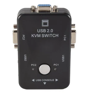 Commutateur USB Kvm Commutateur 2 Ports Vga Svga Commutateur Clavier Souris5989 - Photo 1/6