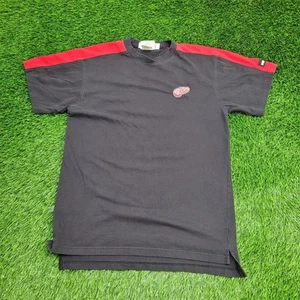 PUMA Detroit Red Wings Shirt Medium 21x30 Black Red Hockey - Picture 1 of 13