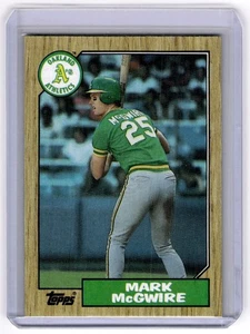 1987 Topps Mark McGwire Rookie Oakland Athletics #366 - Picture 1 of 2
